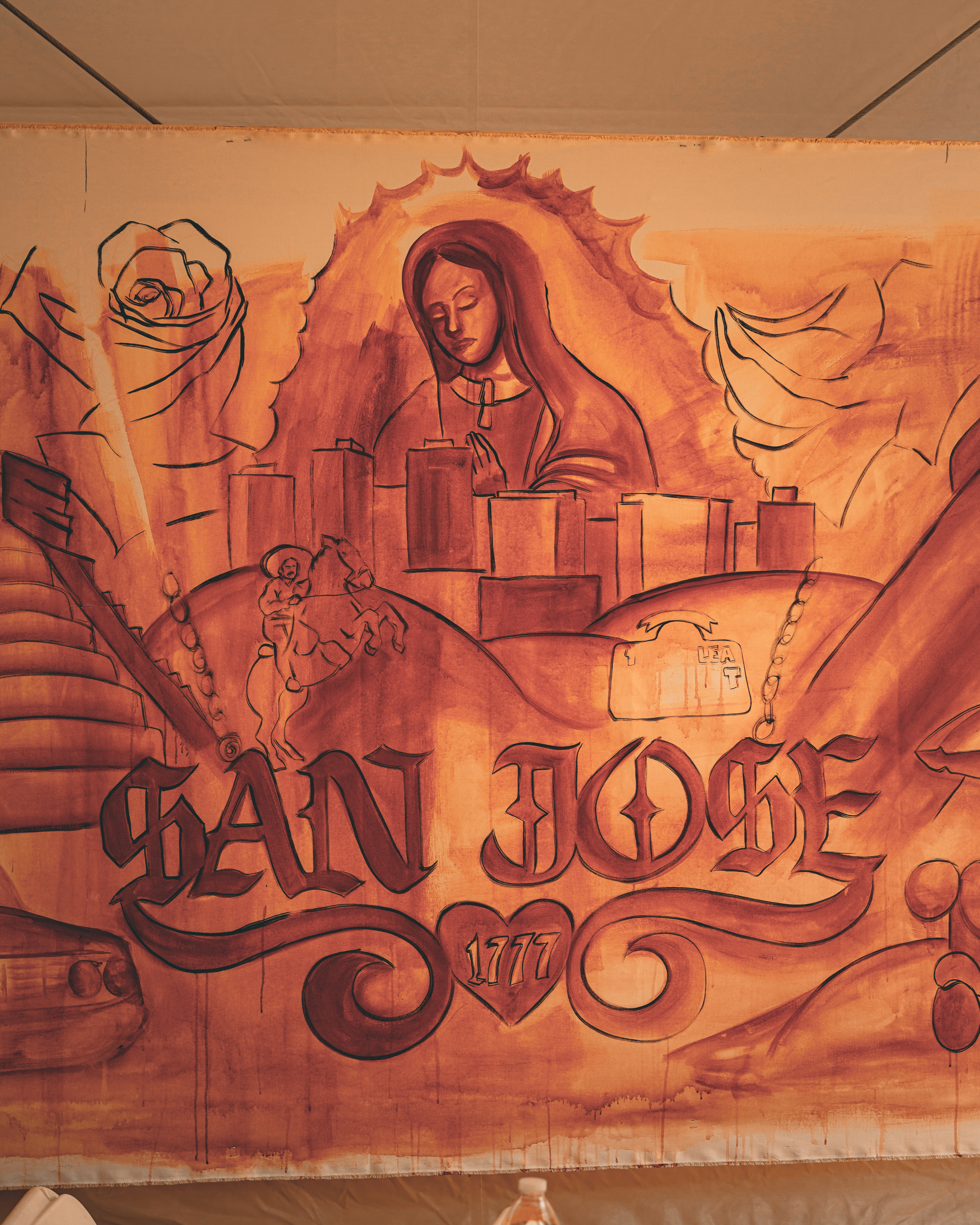 San Jose cultural mural at Smithsonian Folklife Festival