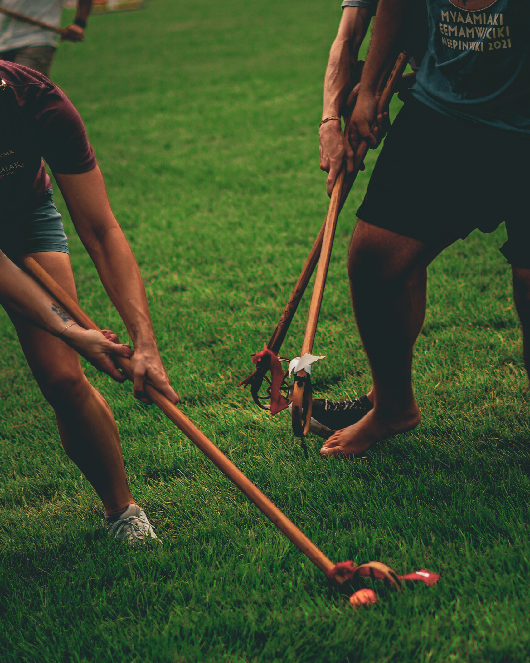 Traditional games demonstration at festival