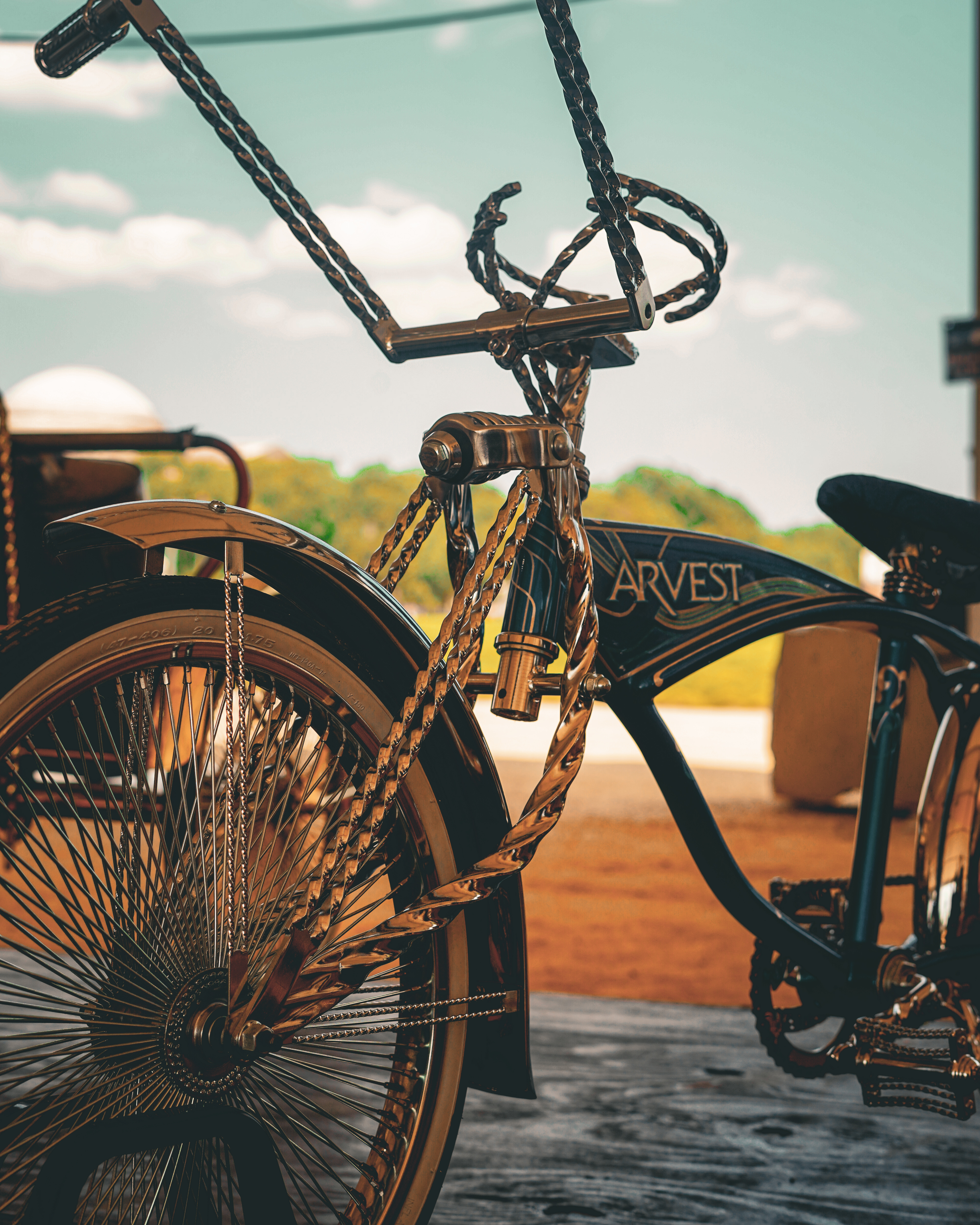 Vintage bicycle display at Smithsonian Folklife